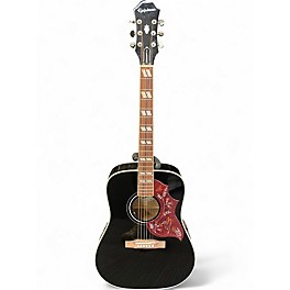 Used Epiphone Hummingbird Pro Black Acoustic Electric Guitar