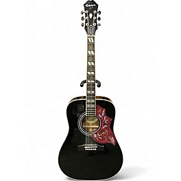 Used Epiphone Hummingbird Pro Black Acoustic Electric Guitar