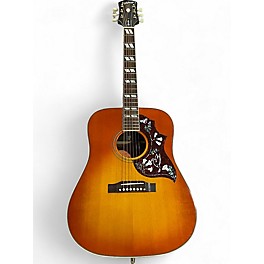 Used Epiphone INSPIRED BY GIBSON HUMMINGBIRD Cherry Sunburst Acoustic Electric Guitar