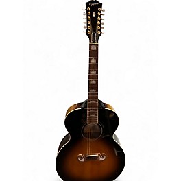 Used Epiphone J 200 12 STRING INSPIRED BY GIBSON Vintage Sunburst 12 String Acoustic Electric Guitar