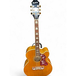 Used Epiphone J200 EC Natural Acoustic Electric Guitar