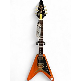 Used Epiphone JOE BONAMASSA "AMOS" FLYING V Natural Solid Body Electric Guitar