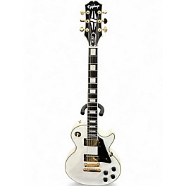 Used Epiphone Les Paul Custom Alpine White Solid Body Electric Guitar