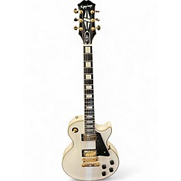 Used Epiphone Les Paul Custom Alpine White Solid Body Electric Guitar