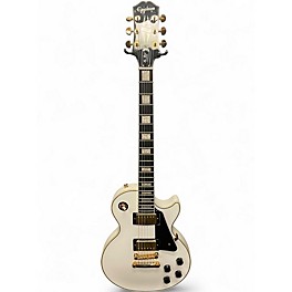 Used Epiphone Les Paul Custom Alpine White Solid Body Electric Guitar