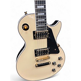 Used Epiphone Les Paul Custom Antique Ivory Solid Body Electric Guitar
