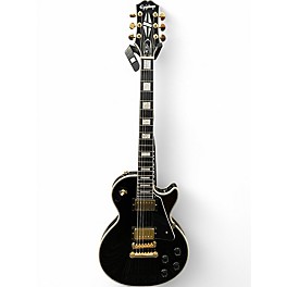 Used Epiphone Les Paul Custom Black Solid Body Electric Guitar