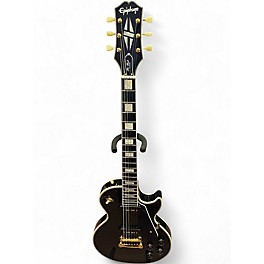 Used Epiphone Les Paul Custom Black Solid Body Electric Guitar