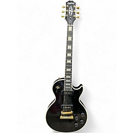 Used Epiphone Les Paul Custom Black Solid Body Electric Guitar