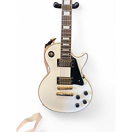 Used Epiphone Les Paul Custom Pro Olympic White Solid Body Electric Guitar