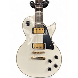 Used Epiphone Les Paul Custom Pro White Solid Body Electric Guitar