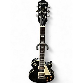 Used Epiphone Les Paul Standard Ebony Solid Body Electric Guitar