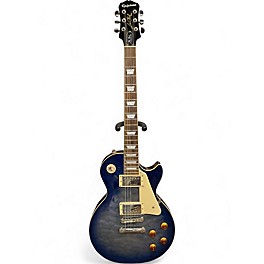 Used Epiphone Les Paul Standard Pro Trans Blue Solid Body Electric Guitar