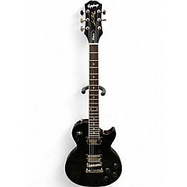 Used Epiphone Les Paul Tribute Plus Black Solid Body Electric Guitar