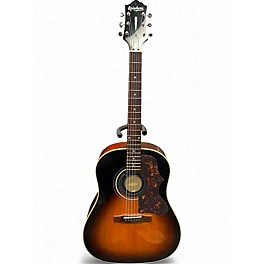 Used Epiphone MASTERBUILT CUSTOM Brown Sunburst Acoustic Guitar