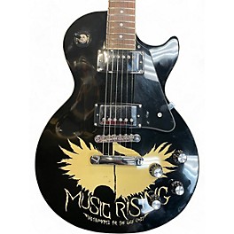 Used Epiphone Music Rising Limited Editon Les Paul Black Solid Body Electric Guitar