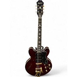 Used Epiphone Riviera P93 Worn Cherry Hollow Body Electric Guitar