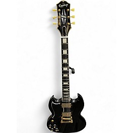 Used Epiphone SG Custom Left Handed Ebony Electric Guitar