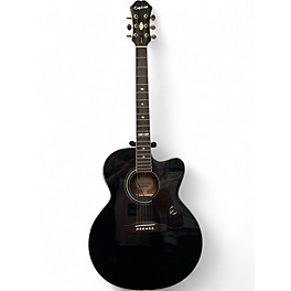 Used Epiphone SJ 18SCE Black Acoustic Electric Guitar