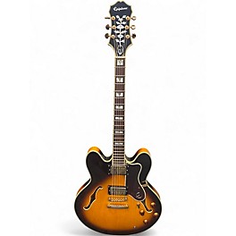 Used Epiphone Sheraton II 2 Tone Sunburst Hollow Body Electric Guitar