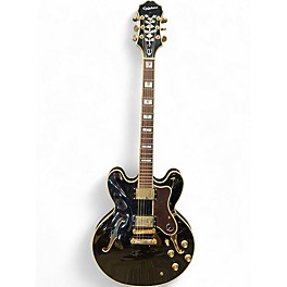 Used Epiphone Sheraton II Black Hollow Body Electric Guitar