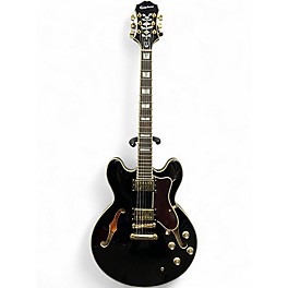 Used Epiphone Sheraton II Pro Black Hollow Body Electric Guitar
