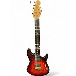 Used Ernie Ball Music Man Jason Richardson Cutlass 7 string Rorschach Red Solid Body Electric Guitar
