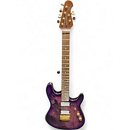Used Ernie Ball Music Man Jason Richardson Signature Cutlass 6 Purple Solid Body Electric Guitar