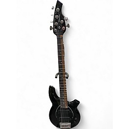 Used Ernie Ball Music Man John Myung Bongo 6 Artist Series Black Electric Bass Guitar