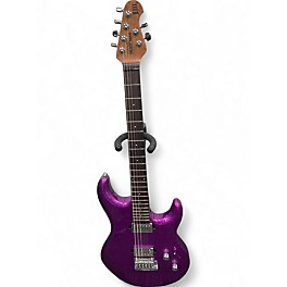 Used Ernie Ball Music Man Luke III Trans Purple Solid Body Electric Guitar
