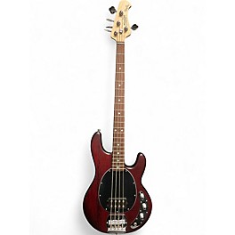 Used Ernie Ball Music Man STING RAY Wine Red Electric Bass Guitar