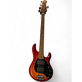 Used Ernie Ball Music Man StingRay 5 Special HH Wilcutt Lava Burst Electric Bass Guitar
