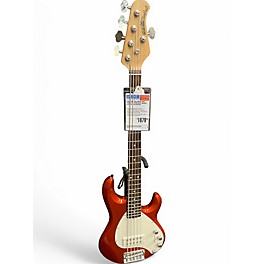 Used Ernie Ball Music Man Stingray 5 H Metallic Orange Electric Bass Guitar
