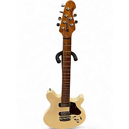 Used Ernie Ball Music Man Valentine Trans Buttermilk Solid Body Electric Guitar