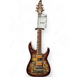 Used Esp Custom Shop Exhibition Limited Original Series Horizon-CTM NT Hinoki Top in Colorful Wood Tiles Solid Body Electr...