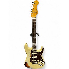 Used Fender 1959 Heavy Relic Stratocaster Vintage White Solid Body Electric Guitar