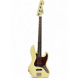 Used Fender 60th anniversary jazz bass Vintage White Electric Bass Guitar