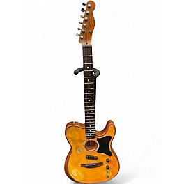 Used Fender ACOUSTASONIC Worn TV Yellow Acoustic Electric Guitar