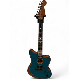 Used Fender AMERICAN ACOUSTASONIC JAZZMASTER ICE BLUE Acoustic Electric Guitar