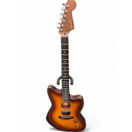 Used Fender Acoustasonic Jazzmaster Tobacco Burst Hollow Body Electric Guitar