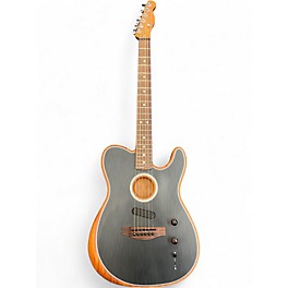 Used Fender Acoustasonic Player Telecaster BLACK Acoustic Electric Guitar