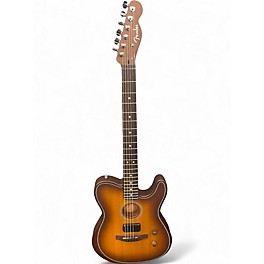 Used Fender Acoustasonic Player Telecaster BURST Acoustic Electric Guitar