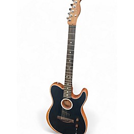 Used Fender Acoustasonic Player Telecaster Black Acoustic Electric Guitar