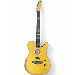 Used Fender Acoustasonic Player Telecaster Butterscotch Blonde Acoustic Electric Guitar