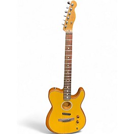 Used Fender Acoustasonic Player Telecaster Natural Acoustic Electric Guitar