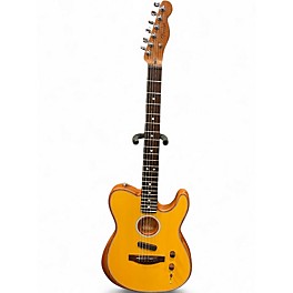 Used Fender Acoustasonic Player Telecaster Natural Acoustic Electric Guitar