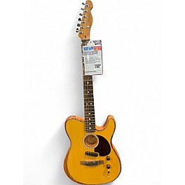 Used Fender Acoustasonic Player Telecaster YELLOW Acoustic Electric Guitar