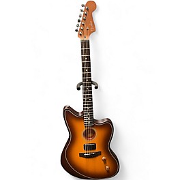 Used Fender Acoustasonic Standard Jazzmaster Honey Burst Acoustic Electric Guitar