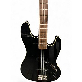 Used Fender Aerodyne 4-String Jazz Bass Black Electric Bass Guitar