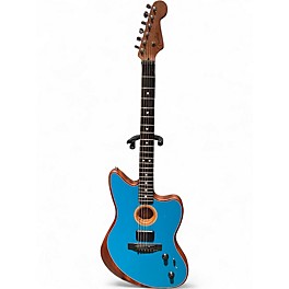 Used Fender American Acoustasonic Jazzmaster Ocean Turquoise Acoustic Electric Guitar
